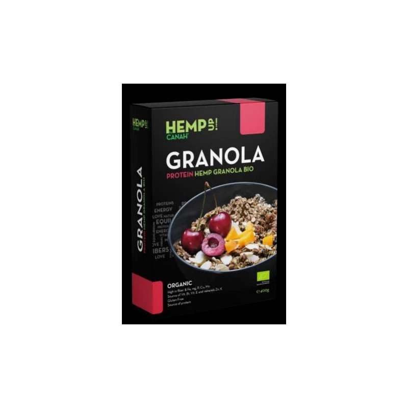 Granola Bio fara Gluten Protein Hemp, 400 gr Canah