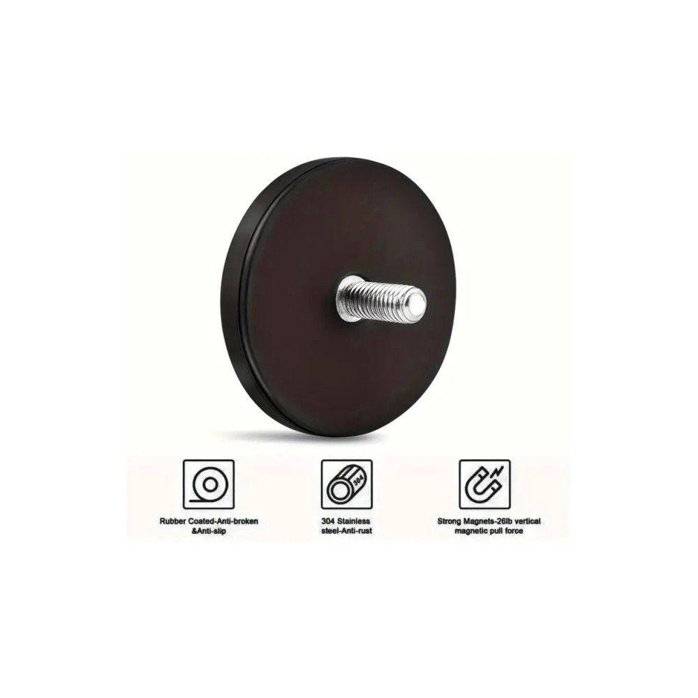Magnet M6 cu Tija si Filet Exterior 135mm D135-M6 - imagine 2