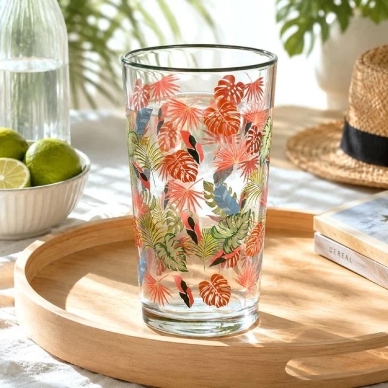Pahar pentru Apa din Sticla "Summer Tropics" 570ml