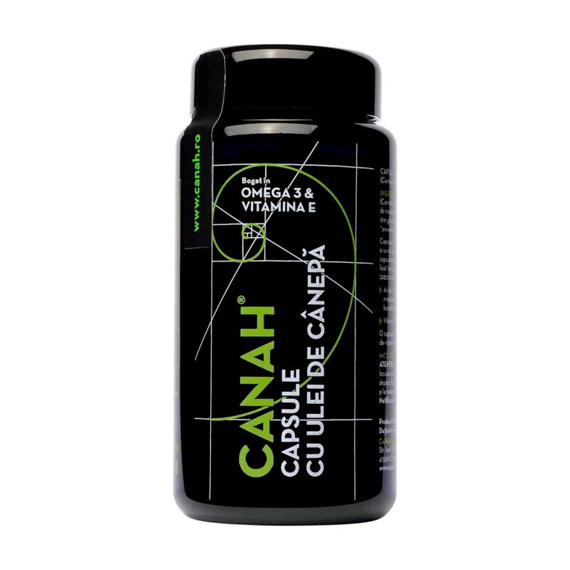 Capsule cu Ulei de Canepa, 90 bucati, Canah