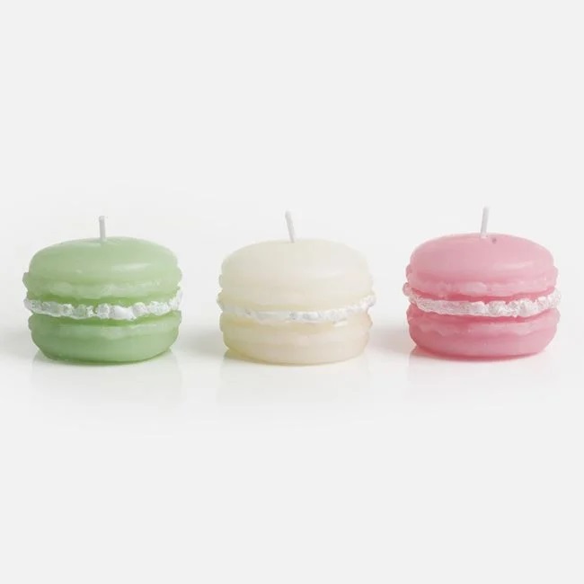 Lumanare cu Model 3D tip Macaron Colorata 4,5x3,8cm - imagine 3