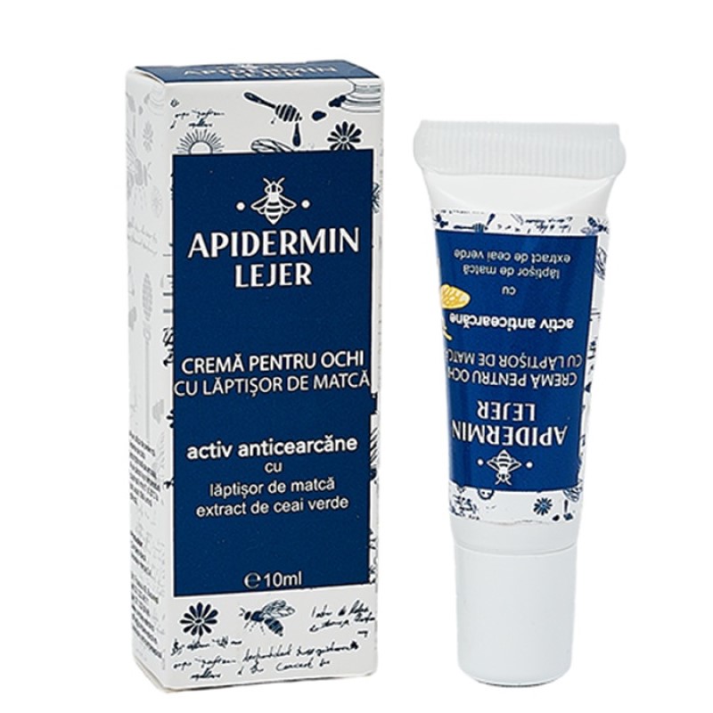 Apidermin Lejer Crema Pentru Ochi 10ml Complex Apicol
